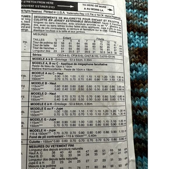 McCalls 7839 Sewing pattern girls cheerleader costume size 10 12 14 - Picture 6 of 6